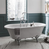 Burlington Bath Rack Burlington Brass Extendable Bath Rack in Chrome