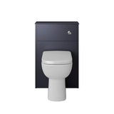 Heritage Back To Wall Toilet Midnight Blue Heritage Lynton 550mm WC Unit, Cistern, Clinton Back to Wall Toilet and Soft Close Seat Bundle
