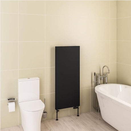 Eastbrook Flat Panel Radiator 1200 x 510 / Central Heating Eastbrook Wingrave Flat Panel Radiator In Matt Black