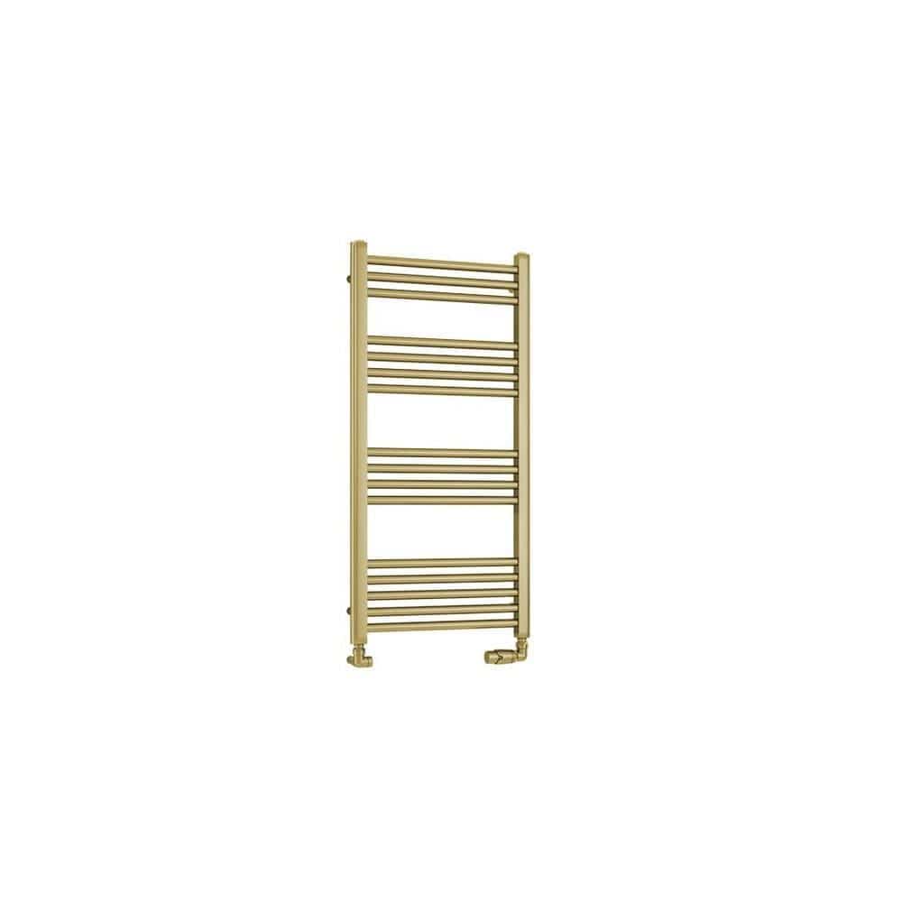 Eastbrook Ladder Rail Eastbrook Wendover Straight Heated Towel Rail in Brushed Brass