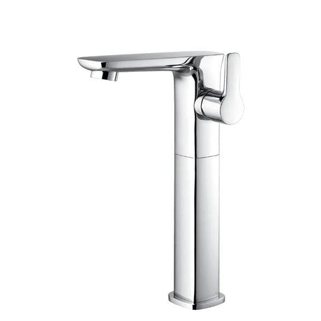 Flova Mono Basin Tap Flova Urban Tall Basin Mixer Tap with Clicker Waste in Diamond Chrome