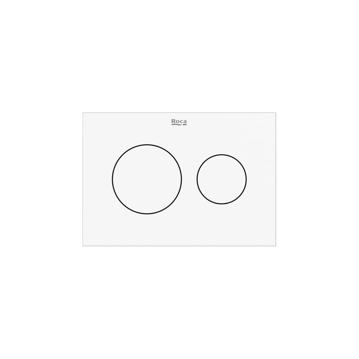 Roca Flush Plate Matt White Roca Duplo-S PS3 Flush Plate