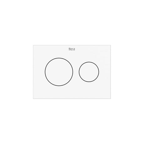 Roca Flush Plate Matt White Roca Duplo-S PS3 Flush Plate