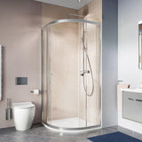 Crosswater Quadrant Shower Enclosure 800 x 800mm Crosswater Clear 6 Quadrant Double Door Shower Enclosure