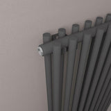 Eastbrook Column Radiator Eastbrook Murano Vertical Designer Radiator in Matt Anthracite