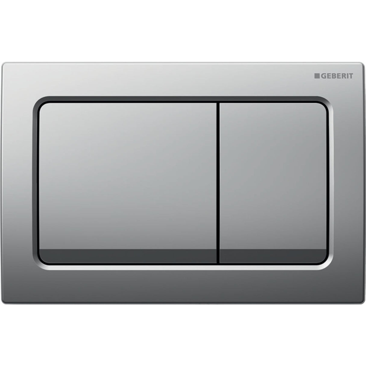Geberit Flush Plate Geberit Alpha Flush Plate with Square Buttons
