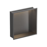 Crosswater Shower Niche Crosswater Square Shower Niche with LED - 305 x 305 x 80mm for Stud Walls