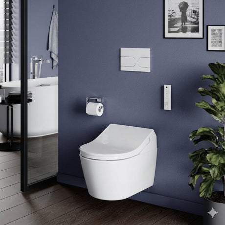 TOTO Smart Toilet TOTO RX Wall Hung Rimless Washlet® Smart Toilet with Auto Flush Compatibility