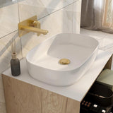 Imex Countertop Basin White Imex Grace Slimline 540mm Countertop Basin