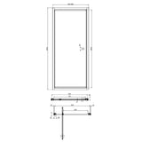 Crosswater Pivot Shower Door Crosswater Clear 6 Pivot Shower Door