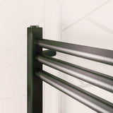 Eastbrook Ladder Rail Eastbrook Wendover Straight Heated Towel Rail in Brushed Gunmetal