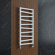 Crosswater Designer Towel Radiator Crosswater Wedge Heated Towel Rail - 500 x 1096mm  - Soft White Matt