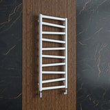 Crosswater Designer Towel Radiator Crosswater Wedge Heated Towel Rail - 500 x 1096mm  - Soft White Matt