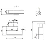 Villeroy & Boch Toilet Roll Holder Villeroy & Boch Elements - Striking Toilet Roll Holder