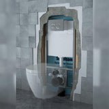 Saneux Wall Hung WC Frame Saneux Flushe 2.0 1140mm Universal Framed Cistern with Front Flush