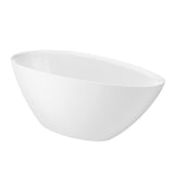 Roca Modern Freestanding Bath Roca Kauai Freestanding Stonex® Oval Bath with Click-Clack Waste