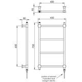 Vogue Designer Towel Radiator Vogue Venture Straight Designer Towel Radiator in Chrome
