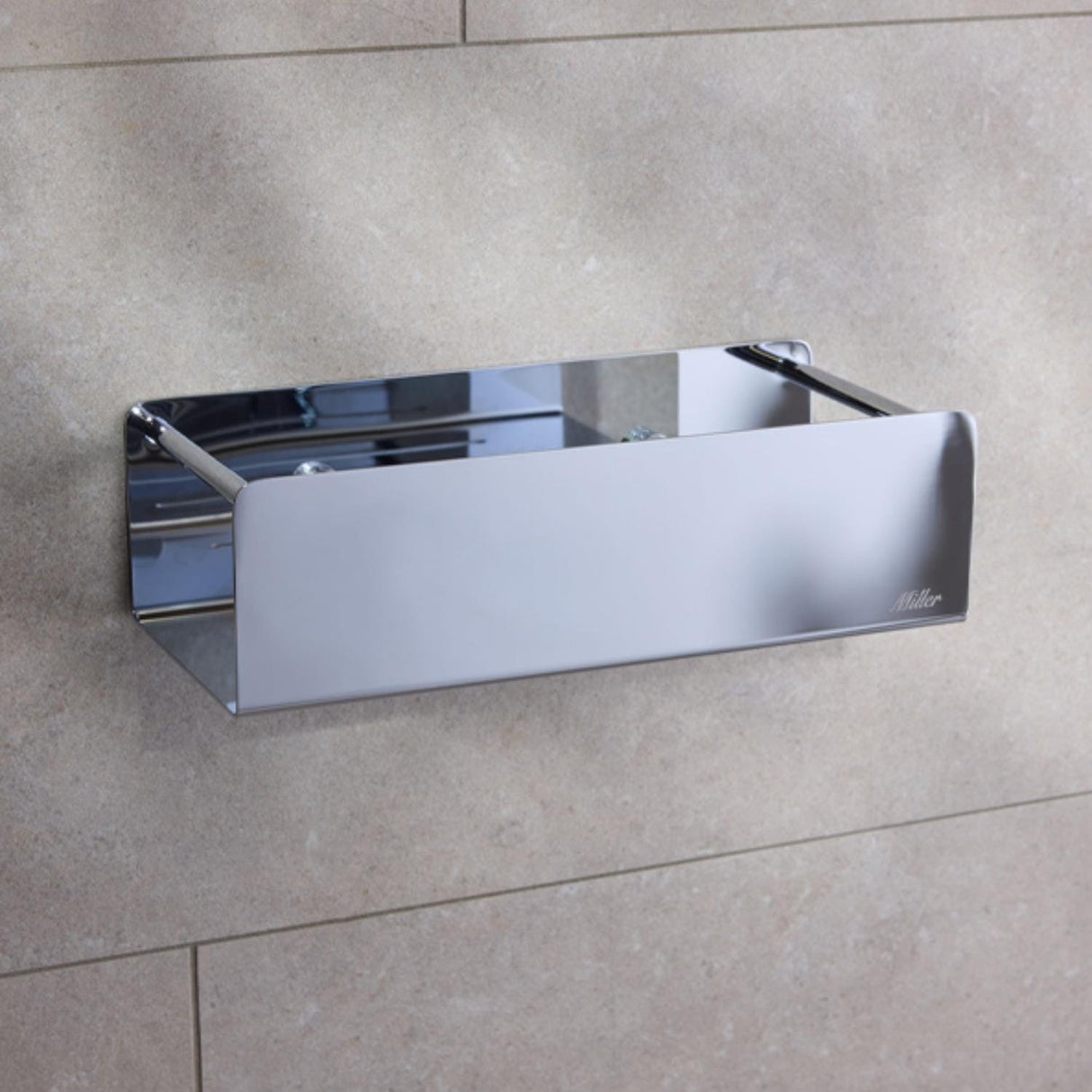 Miller Basket Miller Signature Box Shower Basket in Chrome