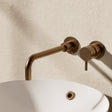 Crosswater Wall Mounted Basin Tap Brushed Bronze Crosswater Mpro 2 Hole Wall Mounted Basin Mixer Tap