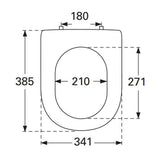 Villeroy and Boch Back To Wall Toilet Villeroy & Boch Subway 2.0 Compact Back to Wall Toilet with Direct Flush and Soft Close Seat