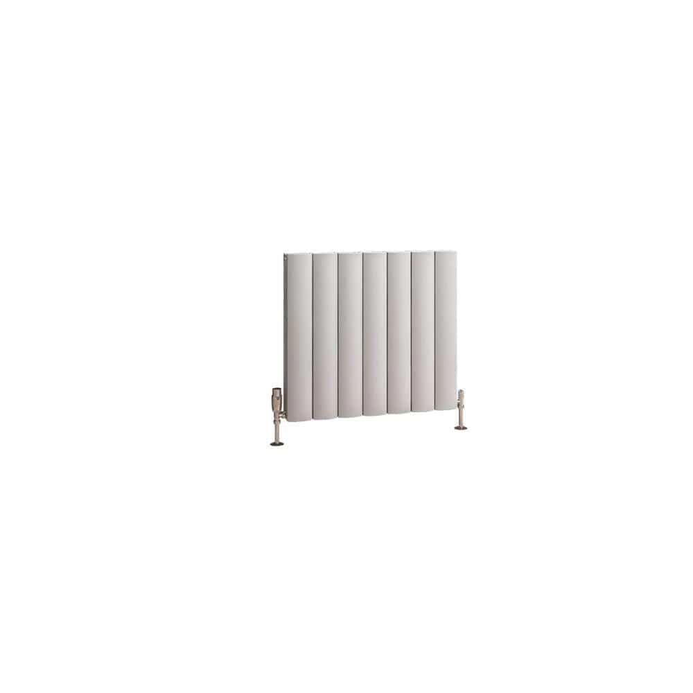 Eastbrook Panel Radiator Eastbrook Guardia Straight Horizontal Aluminium in Matt Grey