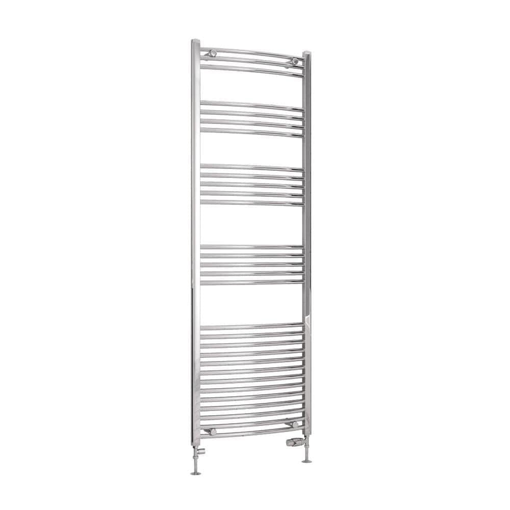 Eastbrook Wendover Curved Vertical Heated Towel Rail in Chrome