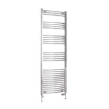 Eastbrook Wendover Curved Vertical Heated Towel Rail in Chrome