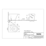 TOTO Back To Wall Toilet TOTO MH Back To Wall Rimless Toilet with Tornado Flush and Soft Close Seat