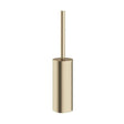 Crosswater Toilet Brush Holder Brushed Brass Crosswater MPRO Wall Mounted Toilet Brush Set