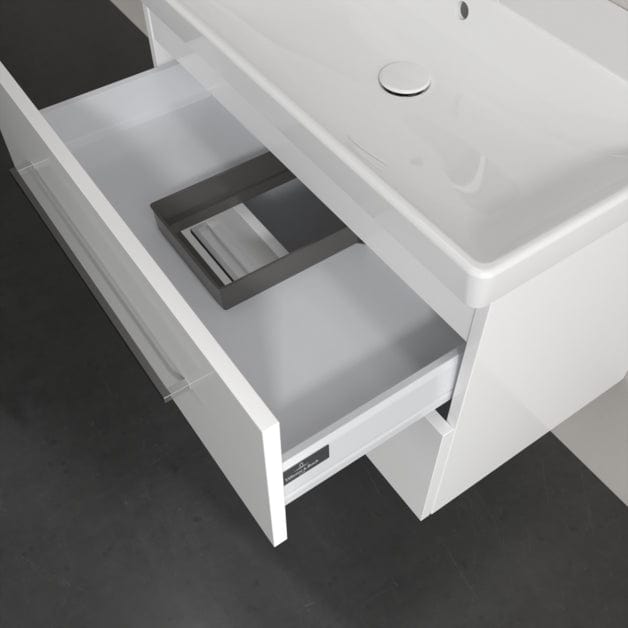 Villeroy & Boch Wall Mounted Vanity Unit Villeroy & Boch Avento Wall Hung Vanity Unit 780mm Two Drawers with Basin