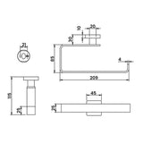Villeroy & Boch Towel Rails and Rings Villeroy & Boch Elements - Striking Towel Rail