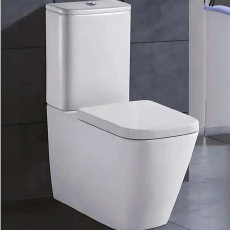Eastbrook Close Coupled Toilet Eastbrook Sudbury Rimless Close Coupled Back to Wall Toilet with Eco Vortex Flush and Soft Close Seat