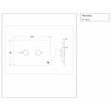 JTP Flush Plate JTP Metal Pneumatic Flush Plate