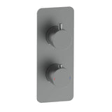 Aquarius Bathrooms Concealed Shower Set Aquarius RainLux 2 Outlet Thermostatic Shower Set with Shower Head and Single Function Handset