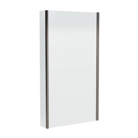 Aquarius Bathrooms Bath Screen Aquarius LevAqua L-Shaped 6mm Hinged Bath Screen with Fixed Return