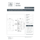 JTP Concealed Shower Valve JTP HIX 2 Outlet, 3 Handle Thermostatic Concealed Shower Valve