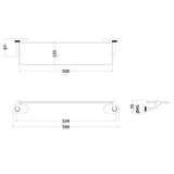 Burlington Shelf Burlington Guild Glass Shelf in Chrome