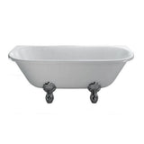 Burlington Back To Wall Freestanding Bath Burlington Avantgarde Back To Wall Traditional Bath in Gloss White