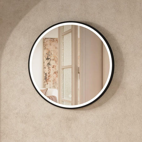 Crosswater Infinity Round Framed LED Illuminated Mirror