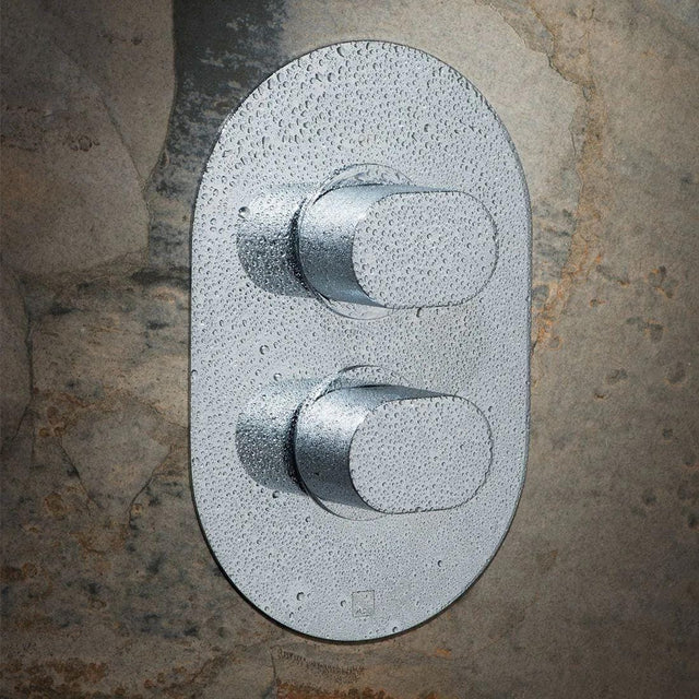 Vado Concealed Shower Valve VADO DX Life 1 Outlet, 2 Handle Concealed Thermostatic Shower Valve in Chrome