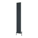 Reina Panel Radiator 1800 x 270mm / Anthracite Reina Albano Central Heating Vertical Radiator