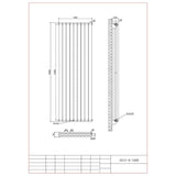 Aquarius Athens Double Vertical Column Radiator