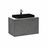 Imex Wall Mounted Vanity Unit Imex Arco Wall Hung 800mm Single Drawer Vanity Unit with Worktop and Inset Basin
