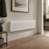 Aquarius Bathrooms Column Radiator 400mm x 965mm Aquarius Foundry Horizontal 4 Column Radiator in White