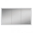 HiB Mirrored Cabinet 1200 x 700mm / Aluminium HiB Vanquish LED Illuminated Recessed Cabinet