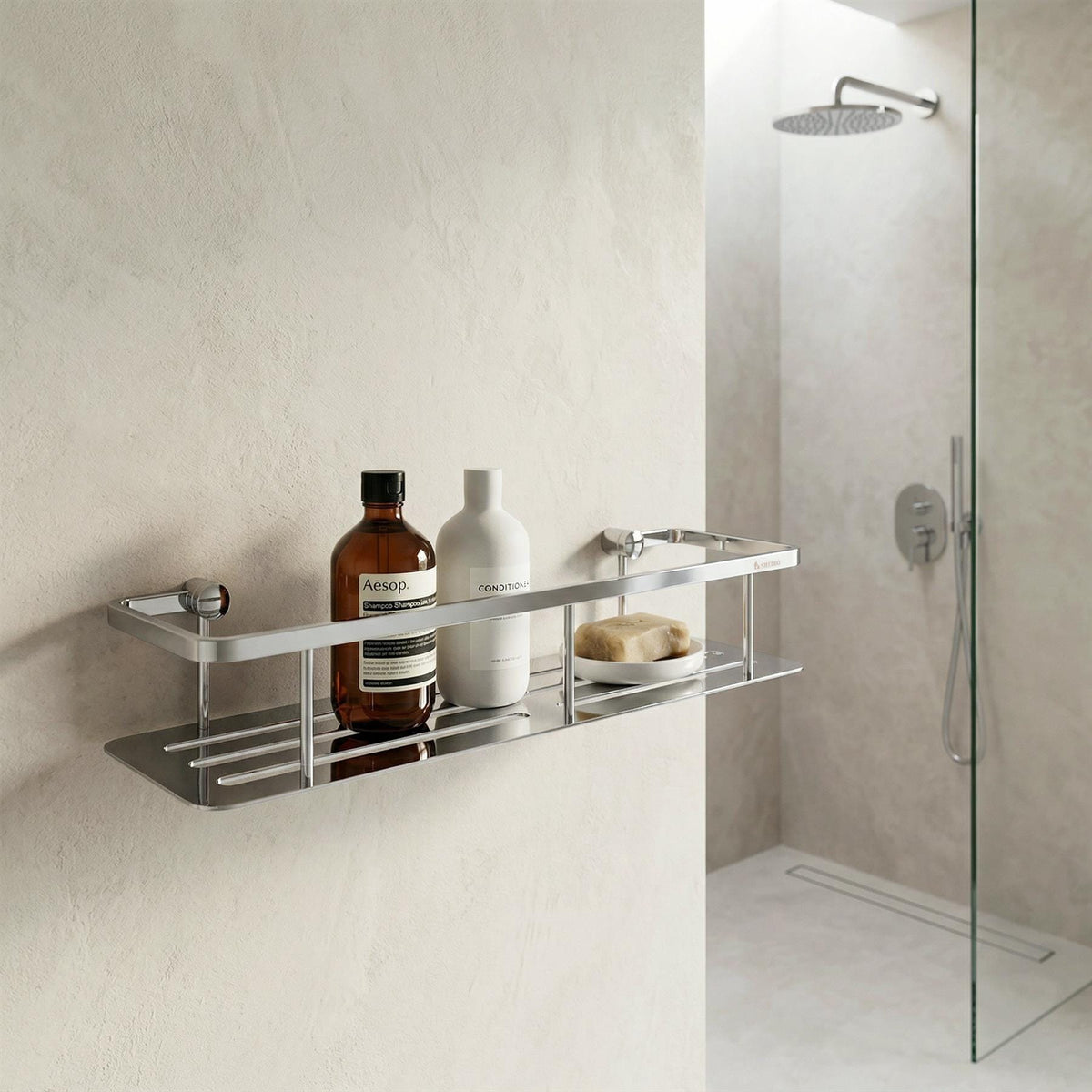 Smedbo Basket Smedbo Sideline Large Design Shower Basket