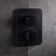 Crosswater Concealed Shower Valve Matt Black Crosswater Glide II Crossbox 3 Outlet Trimset