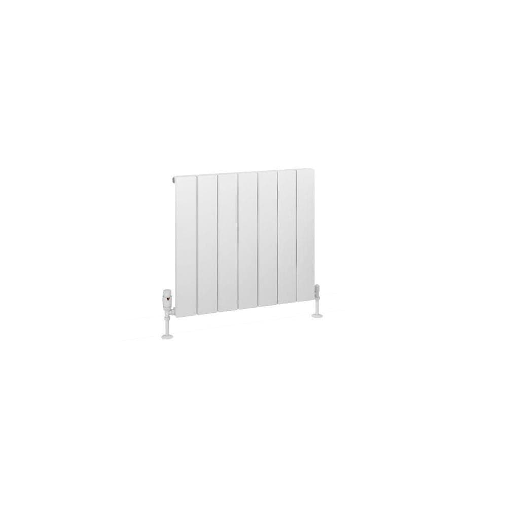Eastbrook Panel Radiator Eastbrook Charlton Horizontal Aluminium Designer Radiator in Matt White