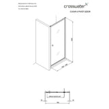 Crosswater Pivot Shower Door Crosswater Clear 6 Pivot Shower Door