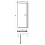 Crosswater Pivot Shower Door Crosswater Clear 6 Pivot Shower Door